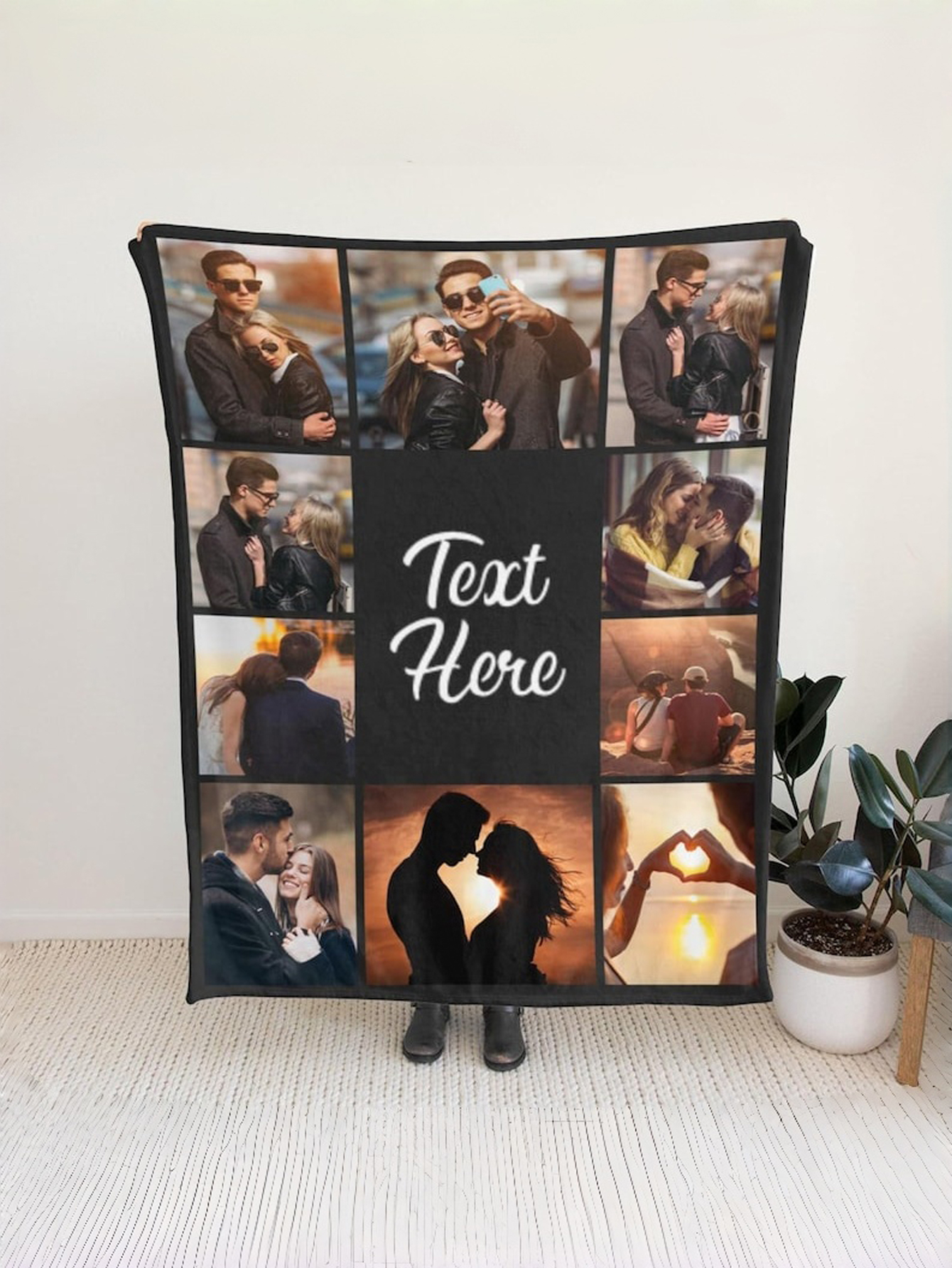 Personalized Name Photo Blanket—A Custom Gift for Baby Girls, Moms, and Dads